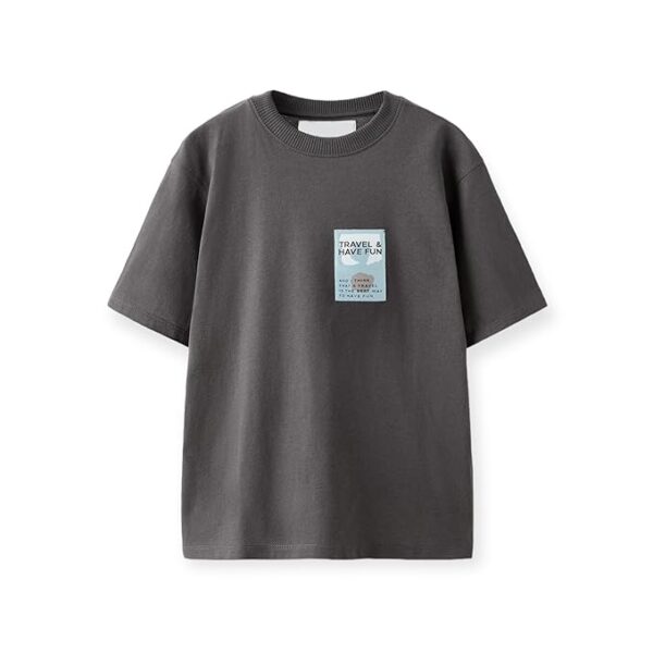 Alan Jones Clothing Boys Graphic Print Relaxed Fit Cotton T-Shirt