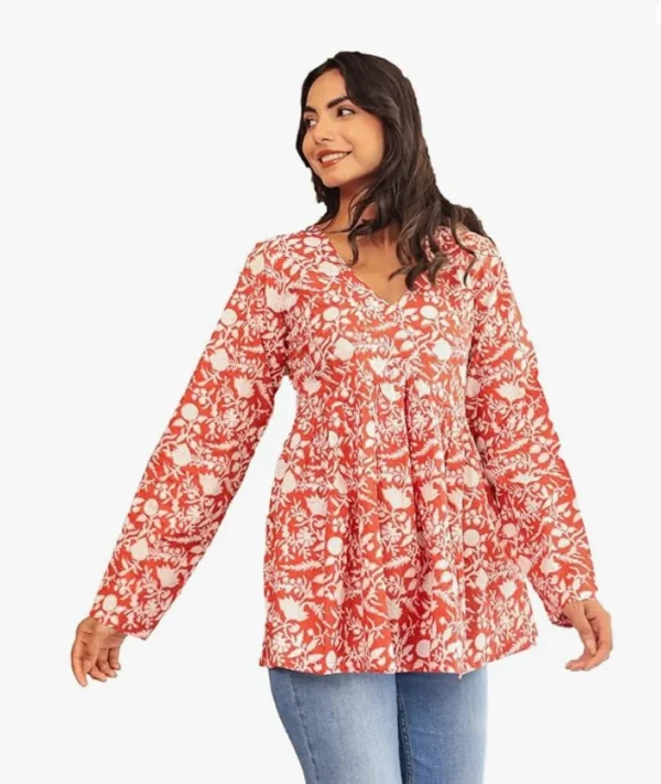 Cotton Short Kurti || Short Anarkali Kurti || Short Kurti Women